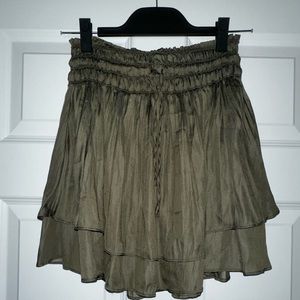 Free People, Mustard Seed skirt army green(size Small)